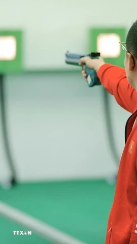 Bắn súng Việt Nam giành thêm 2 HCV tại SEA Games 33. (Ảnh: Minh Quyết/TTXVN)