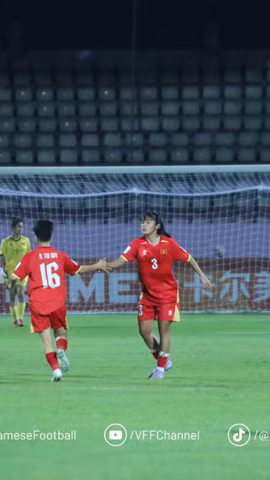 U20 nữ Việt Nam giành quyền vào tứ kết U20 nữ châu Á 2026. (Nguồn: VFF)