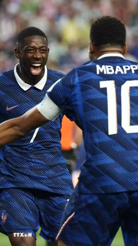Pháp sớm thẳng tiến vòng knock-out World Cup 2026. (Ảnh: AFP/TTXVN)