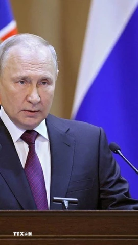 Tổng thống Nga Vladimir Putin. (Ảnh: Sputnik/TTXVN)