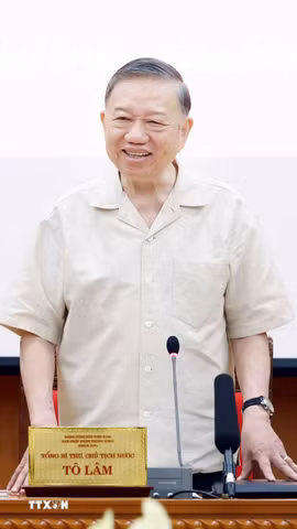 Tổng Bí thư, Chủ tịch nước Tô Lâm phát biểu. (Ảnh: Thống Nhất/TTXVN)