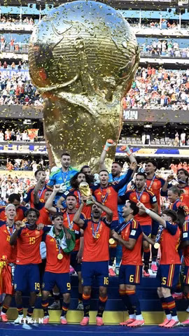 Tây Ban Nha vô địch World Cup 2026 với nhiều kỷ lục chưa từng có. (Ảnh: THX/TTXVN phát)