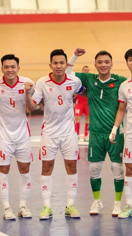 Futsal Việt Nam rộng cửa vào tứ kết Futsal châu Á 2026. (Nguồn: VFF)