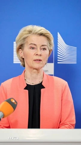 Chủ tịch Ủy ban châu Âu Ursula von der Leyen. (Ảnh: AFP/TTXVN)
