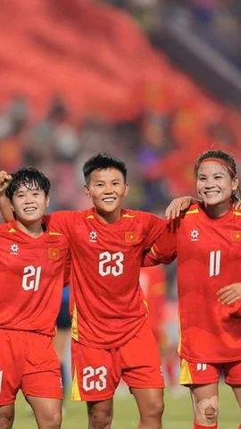 Đội tuyển nữ Việt Nam tự tin bước vào giải Bóng đá nữ Đông Nam Á 2025. (Ảnh: Phạm Tuấn Anh/TTXVN)
