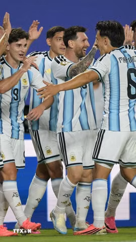 Argentina có cơ hội sớm giành vé knock-out World Cup 2026. (Ảnh: AFP/TTXVN)