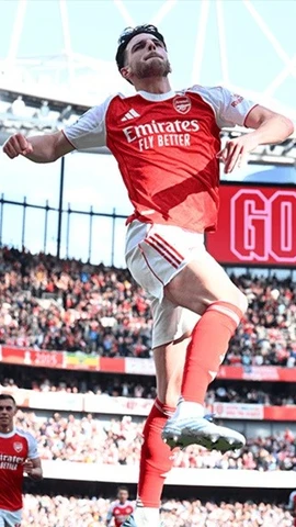 Declan Rice giúp Arsenal giành vé dự Champions League. (Nguồn: