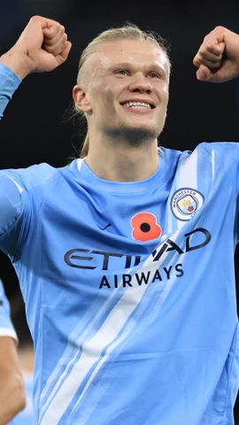 Haaland tỏa sáng giúp Man City lên top 2 Premier League. (Nguồn: PA)