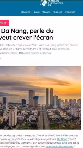 Bài báo đăng trên tạp chí điện tử Journal des Français à l'étranger của Pháp. (Ảnh: TTXVN phát)