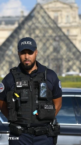 Cảnh sát ở Pháp. (Ảnh: AFP/TTXVN)