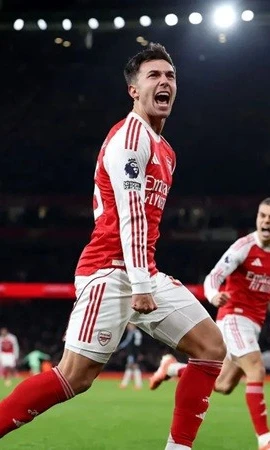 Martin Zubimendi ghi bàn giúp Arsenal chiến thắng. (Nguồn: Getty Images)