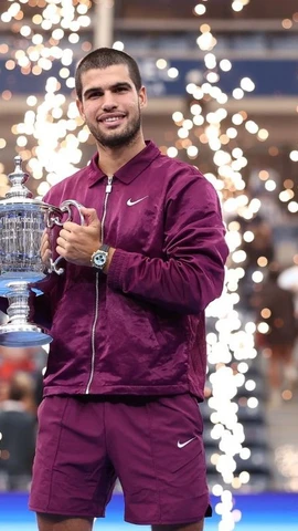 Carlos Alcaraz vô địch US Open 2025, trở lại ngôi vị số 1 thế giới. (Nguồn: Getty Images)