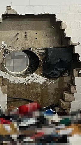 Khoảng 30 triệu euro bị đánh cắp trong vụ đột nhập vào kho tiền của chi nhánh ngân hàng Sparkasse. (Nguồn: derwesten)