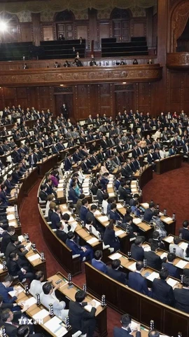 Toàn cảnh một phiên họp Hạ viện Nhật Bản. (Ảnh: Kyodo/TTXVN)