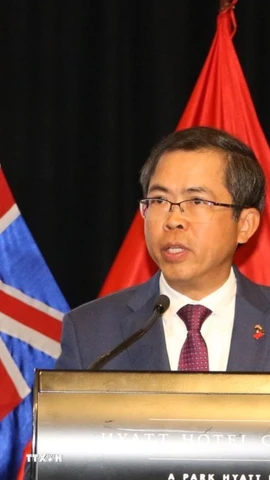 Đại sứ Việt Nam tại Australia Phạm Hùng Tâm. (Ảnh: Thanh Tú/TTXVN)