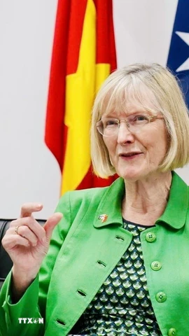 Đại sứ Australia Gillian Bird. (Ảnh: Việt Đức/TTXVN)