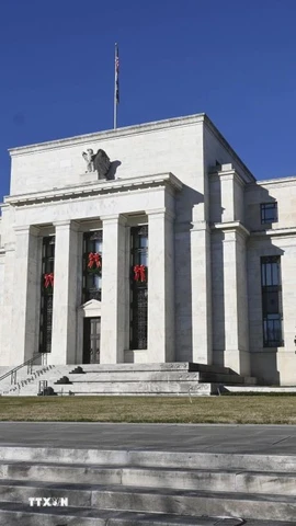 Trụ sở Cục Dự trữ Liên bang Mỹ (Fed) ở Washington, DC. (Ảnh: Kyodo/TTVN)