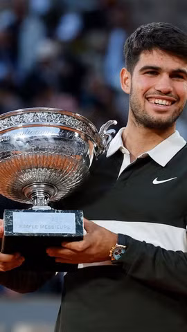 Alcaraz vô địch Roland Garros 2025. (Nguồn: beinsports)