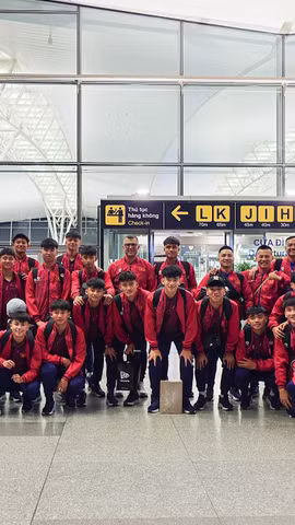 U17 Việt Nam lên đường sang Saudi Arabia dự giải U17 châu Á. (Nguồn: VFF)