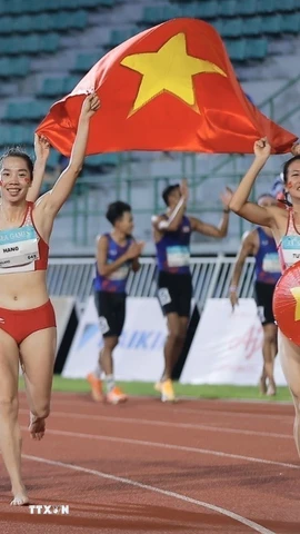 "Những cô gái vàng" của Điền kinh Việt Nam trong ngày chia tay SEA Games 33