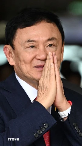 Cựu Thủ tướng Thái Lan Thaksin Shinawatra. (Ảnh: AFP/TTXVN)