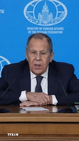 Ngoại trưởng Nga Sergey Lavrov. (Ảnh: Quang Vinh/TTXVN)