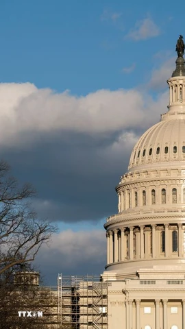 Tòa nhà Quốc hội Mỹ tại Washington, D.C. (Ảnh: THX/TTXVN)