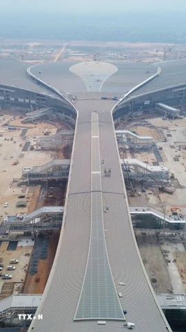 Nhà ga hành khách sân bay Long Thành. (Ảnh: Công Phong/TTXVN)