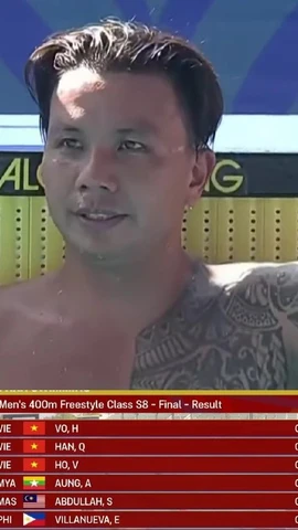 Võ Huỳnh Anh Khoa giành HCV tại ASEAN Para Games 13.