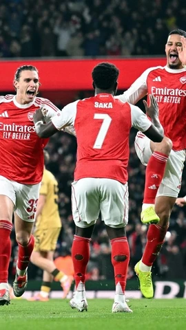 Arsenal vào bán kết League Cup sau trận thắng căng thẳng. (Nguồn: Getty Images)