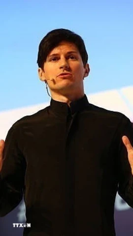 Tỷ phú sáng lập Telegram Pavel Durov phát biểu tại một hội nghị ở Barcelona, Tây Ban Nha ngày 23/2/2016. (Ảnh: Getty Images/TTXVN)