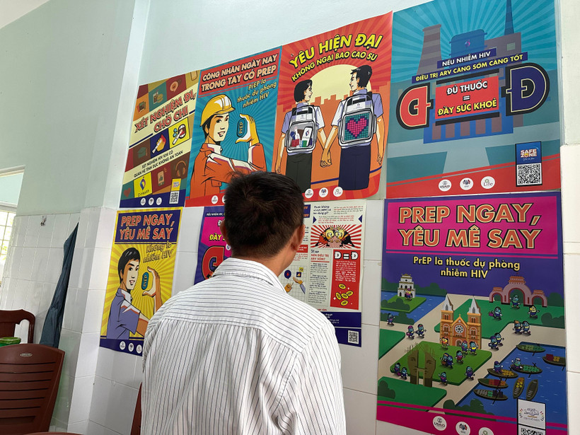 Công tác truyền thông phòng chống HIV/AIDS được xem là cốt lõi được đẩy mạnh trong các khu công nghiệp. (Ảnh: T.G/Vietnam+)
