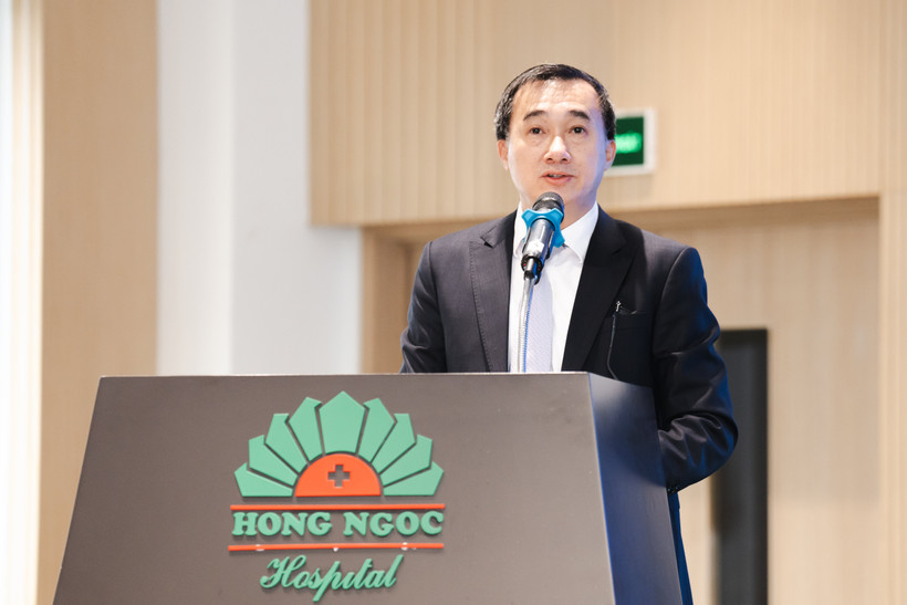 Thứ trưởng Bộ Y tế Trần Văn Thuấn phát biểu tại Hội nghị. (Ảnh: PV/Vietnam+)