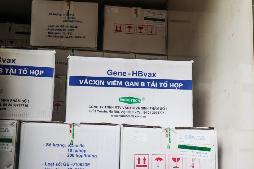 Bộ Y tế đã phê duyệt giá cụ thể 10 vaccine sản xuất trong nước sử dụng ngân sách Trung ương cho chương trình tiêm chủng mở rộng năm 2023. (Ảnh: PV/Vietnam+)