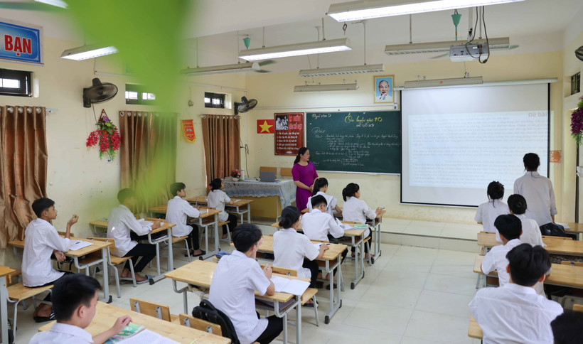 Học sinh tập trung ôn trước các kỳ thi. (Ảnh: TTXVN/Vietnam+)