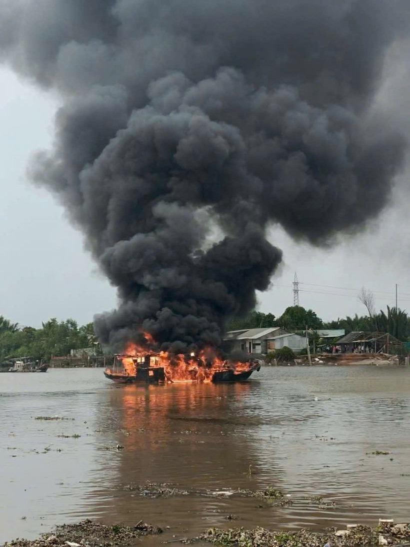 Hiện trường vụ cháy. (Ảnh: CTV)