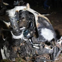 Hiện trường vụ rơi máy bay. (Nguồn: Daily Nation)