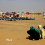 Người dân tại trại tị nạn ở Al-Dabbah, Sudan. (Ảnh: THX/TTXVN)