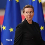Thủ tướng Đan Mạch Mette Frederiksen từ chức, khởi động đàm phán lập chính phủ mới. (Ảnh: THX/TTXVN)