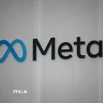 Biểu tượng của Tập đoàn Meta. (Ảnh: AFP/TTXVN)