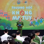 Phát động cuộc thi "Trường học không ma túy." (Ảnh: Nguyễn Lành/TTXVN)