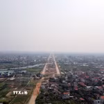 Dự án đầu tư xây dựng đường Vành đai 4 - Vùng Thủ đô Hà Nội hoàn thành sẽ giúp hoàn thiện hệ thống hạ tầng giao thông vùng Thủ đô. (Ảnh: Vũ Quang/TTXVN)
