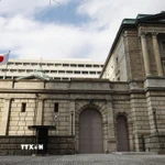 Trụ sở Ngân hàng trung ương Nhật Bản (BoJ) ở Tokyo. (Ảnh: Kyodo/TTXVN)