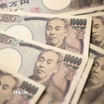 Đồng tiền mệnh giá 10.000 yen của Nhật Bản. (Ảnh: THX/TTXVN)