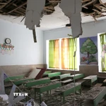 Trường học bị hư hại sau cuộc không kích tại Tehran, Iran, ngày 3/3. (Ảnh: THX/TTXVN)