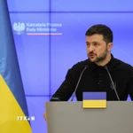 Tổng thống Ukraine Volodymyr Zelensky. (Ảnh: PAP/TTXVN)