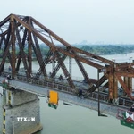 Cầu Long Biên. (Ảnh: Phan Phương/TTXVN)