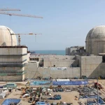 Công trường xây dựng các tổ máy số 3 và 4 của Nhà máy điện hạt nhân Saeul tại Ulsan. (Nguồn: Yonhap)