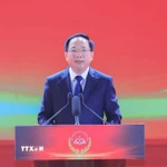 Ông Trịnh Văn Quyết, Ủy viên Bộ Chính trị, Bí thư Trung ương Đảng, Trưởng Ban Tuyên giáo và Dân vận Trung ương phát biểu. (Ảnh: Phan Phương/TTXVN)