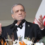Tổng thống Iran Masoud Pezeshkian. (Ảnh: IRNA/TTXVN)